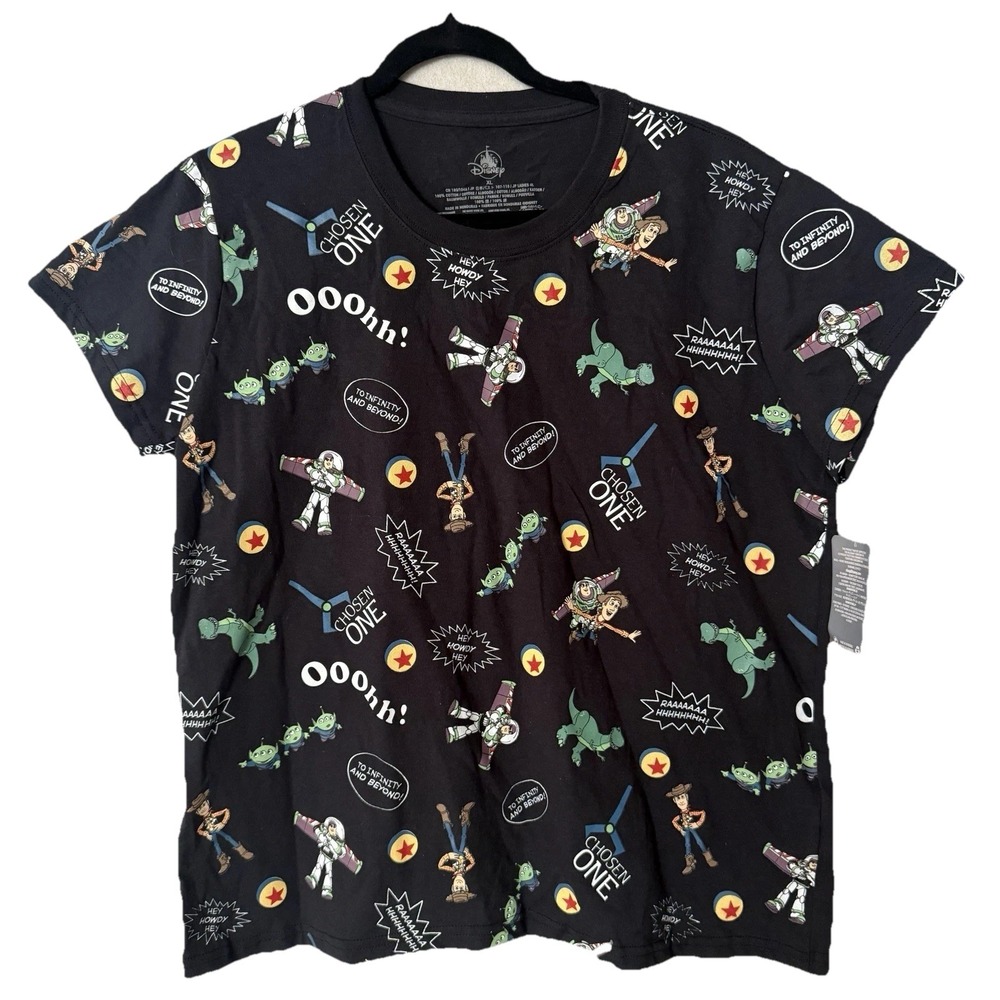 Toy Story Shirt Women XL Woody Buzz Rex Alien Quote Graphic‎ Disney Hype Core Go